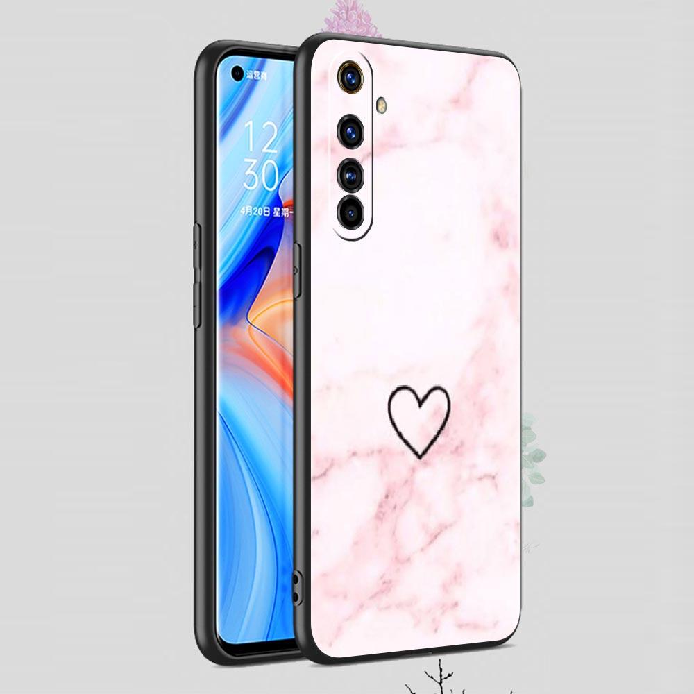 Золотисто-розовый блестящий сердечек для Realme 11 10 9 8 5G 7 6 GT2 Pro Plus C21 C11 C25 C35 чехол для Realme GT Neo 2 3 3T чехол для телефона