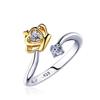 Classic Wedding Sparkling AAAAA Zircon Ring 925 Sterling Silver Engagement Rings For Women Fine Jewelry Ring Gift Wholesale
