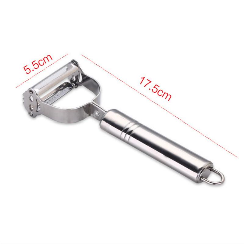 Овощечистка из нержавеющей стали для овощей и фруктов, овощечистка, двойная строгальная терка