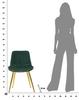 Chair Paris Green Gold Set 2 Pcs Cm 51X59X79