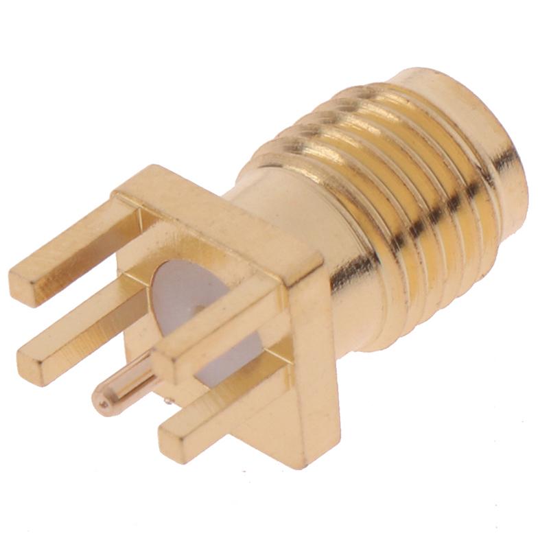 10X 1,6 мм Sma гнездовой разъем, гайка для припоя, край печатной платы, зажим для прямой установки, РЧ-разъем