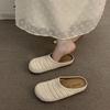 Women's Handmade French Roman-Style Breathable Closed-Toe Summer Half Slippers
