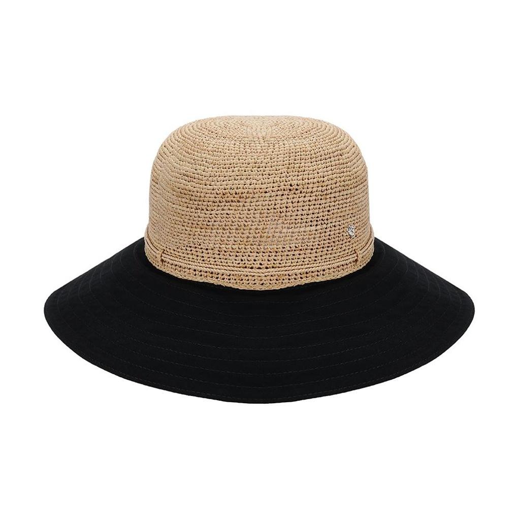 Helen Kaminski HAT50575 NTBK My Natural Black Visor Sun Cap