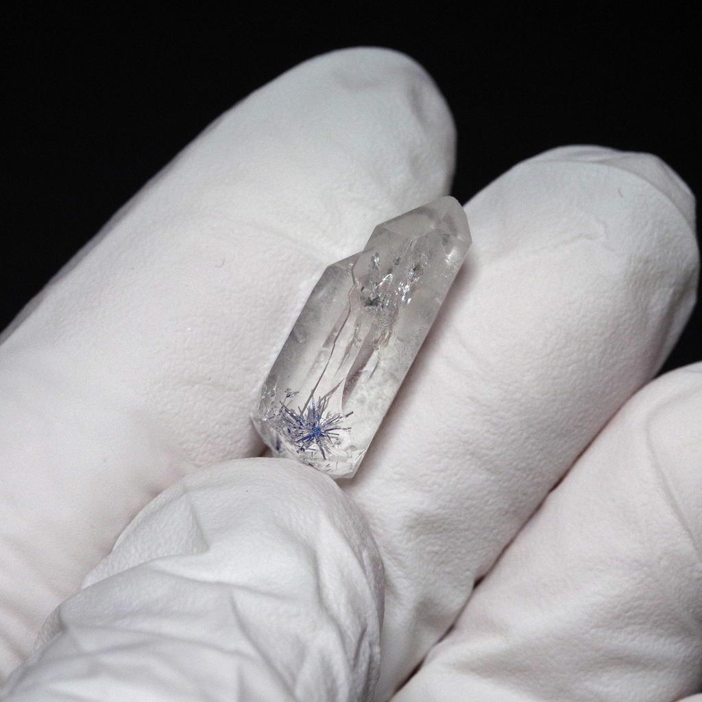 Stone Natural Mineral Dumortierite Quartz Crystal Rough Side 20mm 1 [N2 Natural] (dumortierite Quartz) / (6 "One-of-a-kind" Stone Approx. 9.7ct