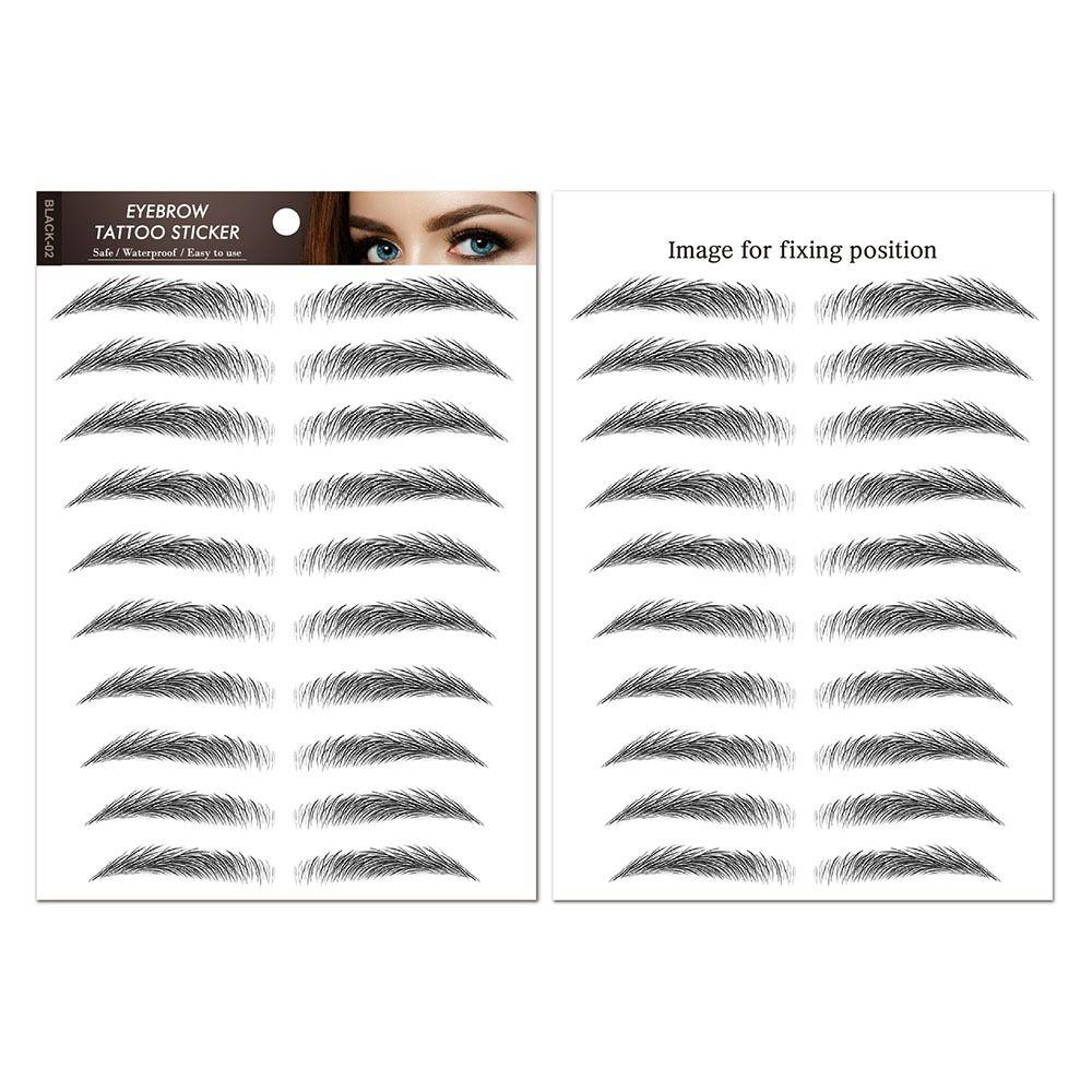 Косметические 6D татуировки для бровей Наклейки Моделирование бровей Наклейки для бровей Переводные картинки для воды