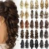 Clip In Curly Hair Wig Jaw Ponytail Hairs Extension Clip-on Claw Curly-Wavy Pony Tail Hairpiece Accessoires