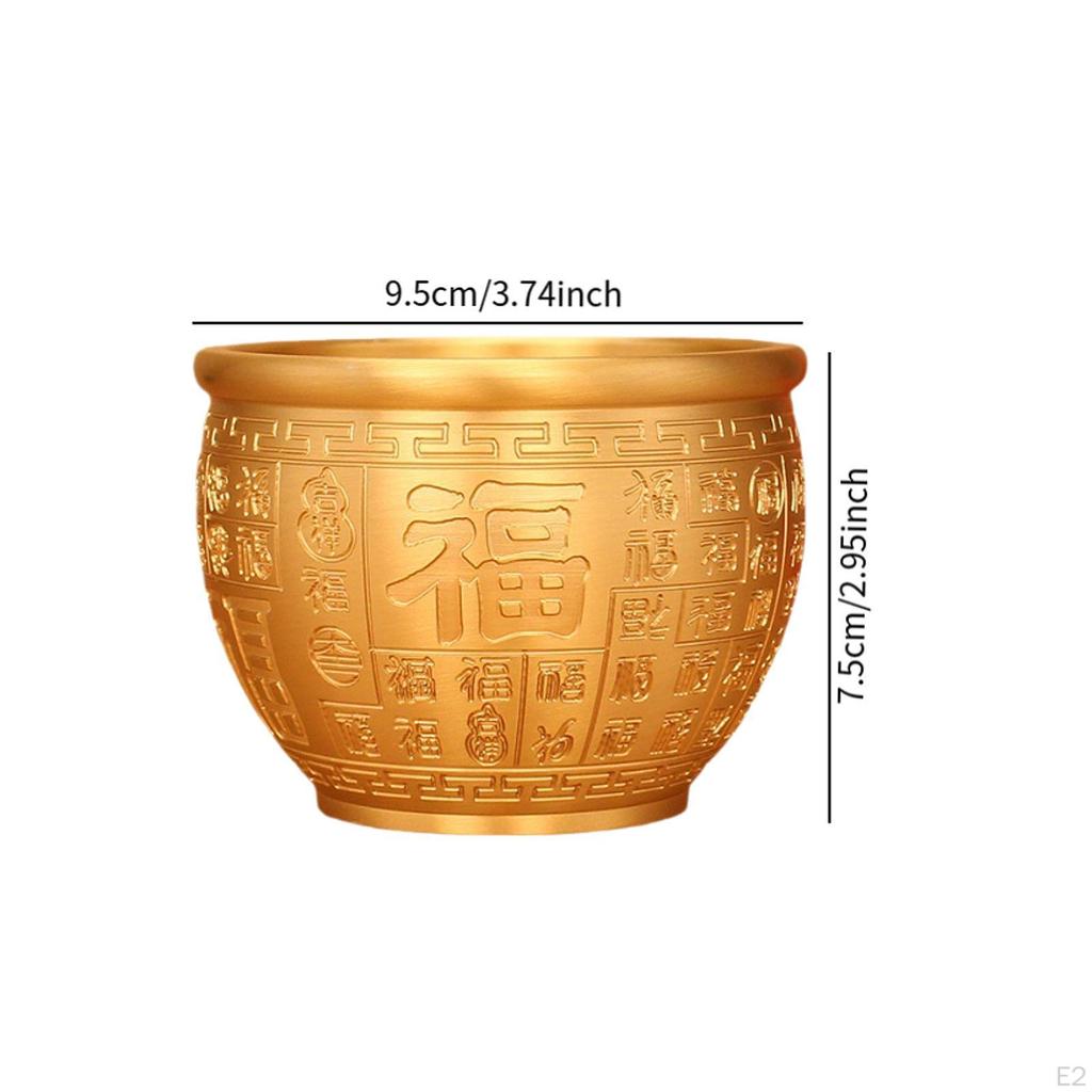 Латунная чаша фен-шуй сокровище декоративное украшение для дома художественное ремесло рог изобилия фу благословение