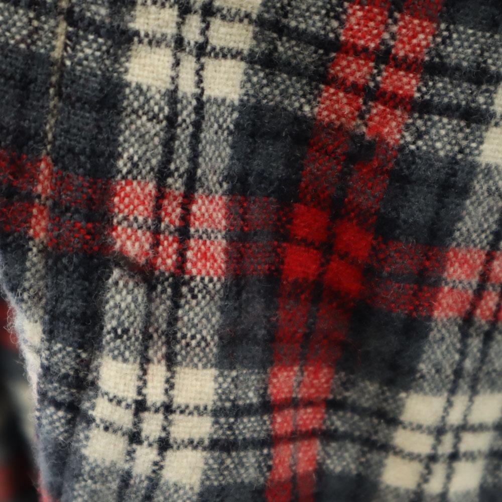 McGregor 60-е годы Сделано в США шерсть винтажная рубашка с открытым воротником в клетку с длинным рукавом с открытым воротником мужская б/у