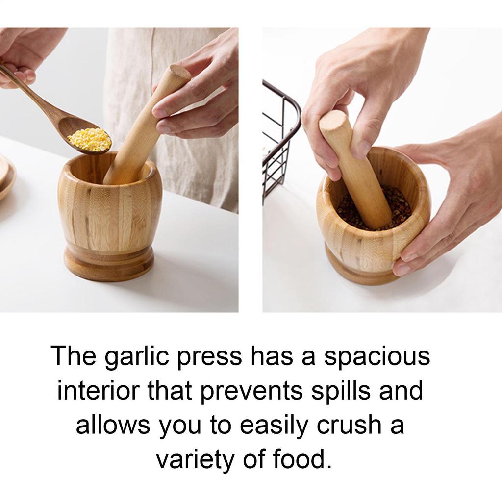 Кухонная перечница деревянная дробилка для специй ступка и пестик набор для чеснока кунжута сухофруктов грецких орехов таблеток рецепт