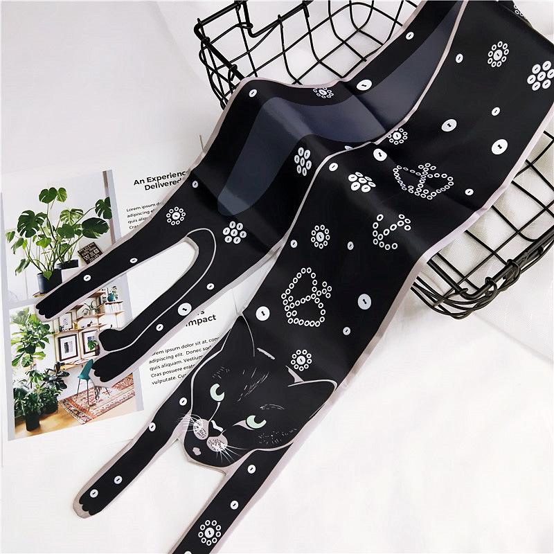 Small Scarf Women's Long Style Spring and Autumn Double-sided Decoration Versatile Winter Small Scarf Professional Scarf Long Scarf Accessory