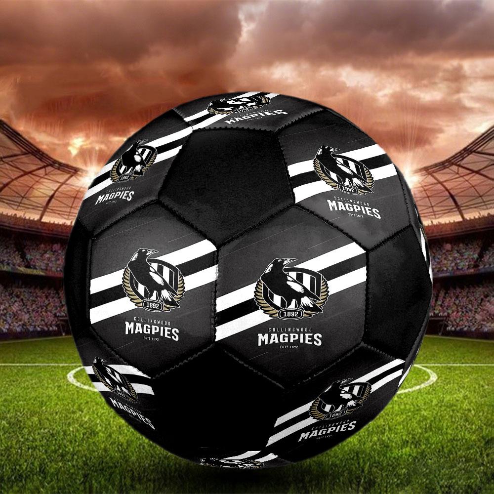 1pc Collingwood Football Club Soccer Ball Size 5 Indoor Soccer Ball Fashion Colorful Backyard Game - Great For Sports Fans Gift HE4