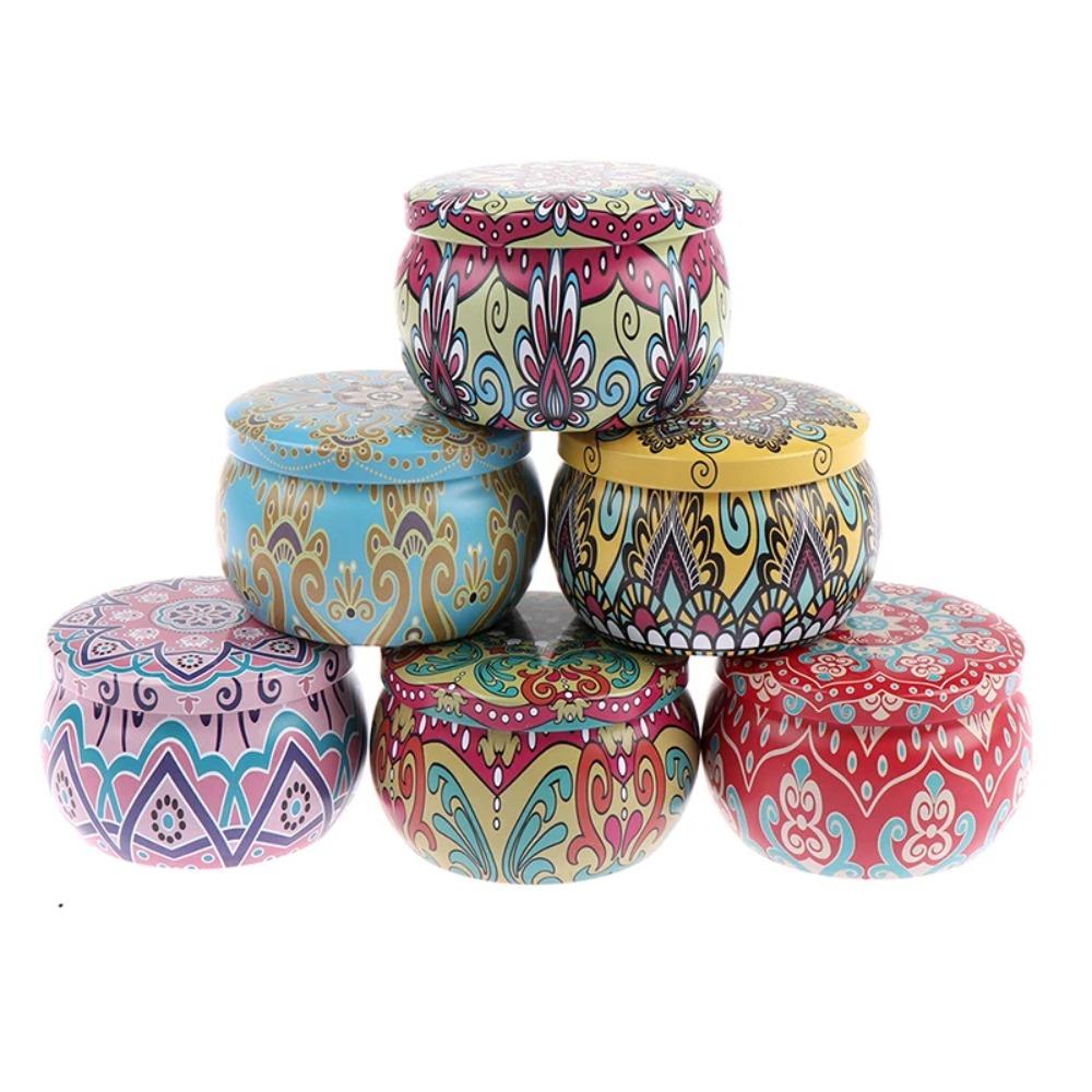 Drum-shaped Tin Box Party Supply Storage Case Durable Candy Cookie Box