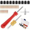 33Pcs Rust-proof Tire Valve Stem Installer Tool Set Multi Function Valve Removal Puller Tool  Cars