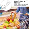 Reusable Trolley Master Key Token Metal Substitute Coin Durable Shopping Cart Token  Gift