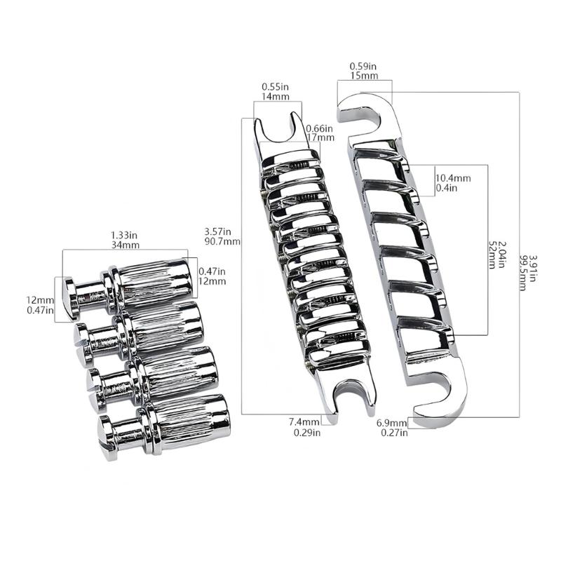 Замена бриджа электрогитары Бридж гитары Струнодержатель Верхняя подвеска струн Индивидуальные седла Легко установить