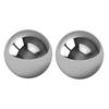[R4865] - Silver 'Balls' Steel Earrings - 5 Mm