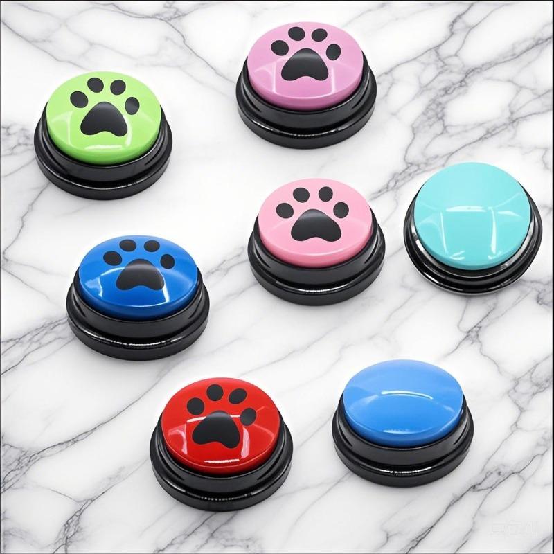 Plastic Communication Button Dog Sound Box Talking Toy Recordable Squeeze Box Interactive Voice Button For Pet Training