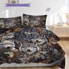 Wolf Pattern Bedding Quilt Set Quilt Cover Pillowcase Home Decoration Birthday Gift (1 * duvet cover + 2 * pillowcase, without core)