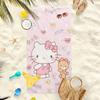 1 шт. Sanrio Hello Kitty и Медвежонок Розовое пляжное полотенце - Быстросохнущее большое банное полотенце, можно стирать в машине, стильное и впитывающее