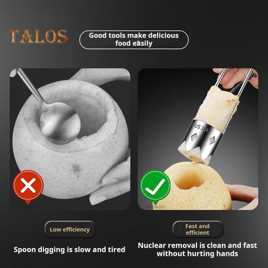 1/2 шт. Инструмент для удаления сердцевины из болгарского перца из нержавеющей стали. Быстрое удаление сердцевины из овощей и фруктов. Простой в использовании резак для удаления сердцевины красного перца.