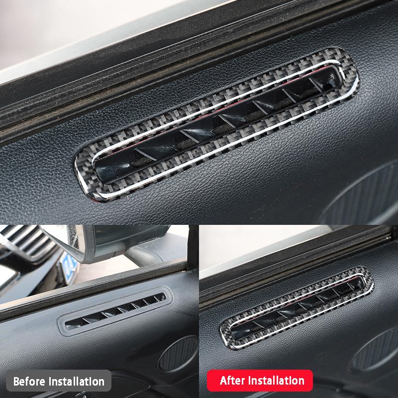 Наклейка на внутреннюю отделку из углеродного волокна, стиль украшения, автомобильные аксессуары для Ford Mustang 2015-модификация интерьера