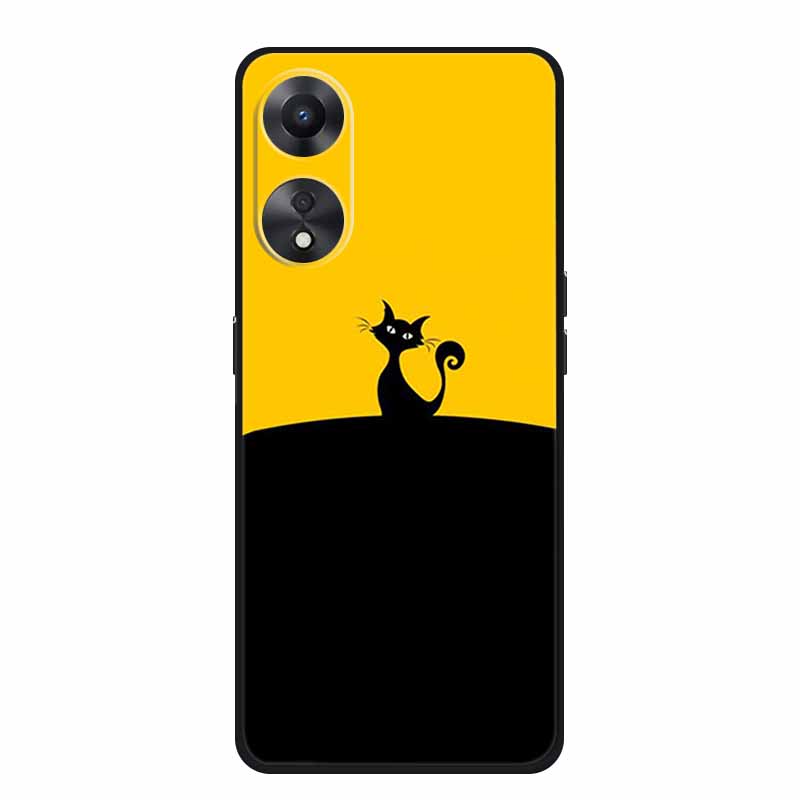 Чехол для OPPO A78 5G Модный силиконовый мягкий ТПУ задняя крышка для Oppo A58 A58X 5G OPPOA78 5G Чехлы для телефонов Ударопрочный CPH2483 Fundas