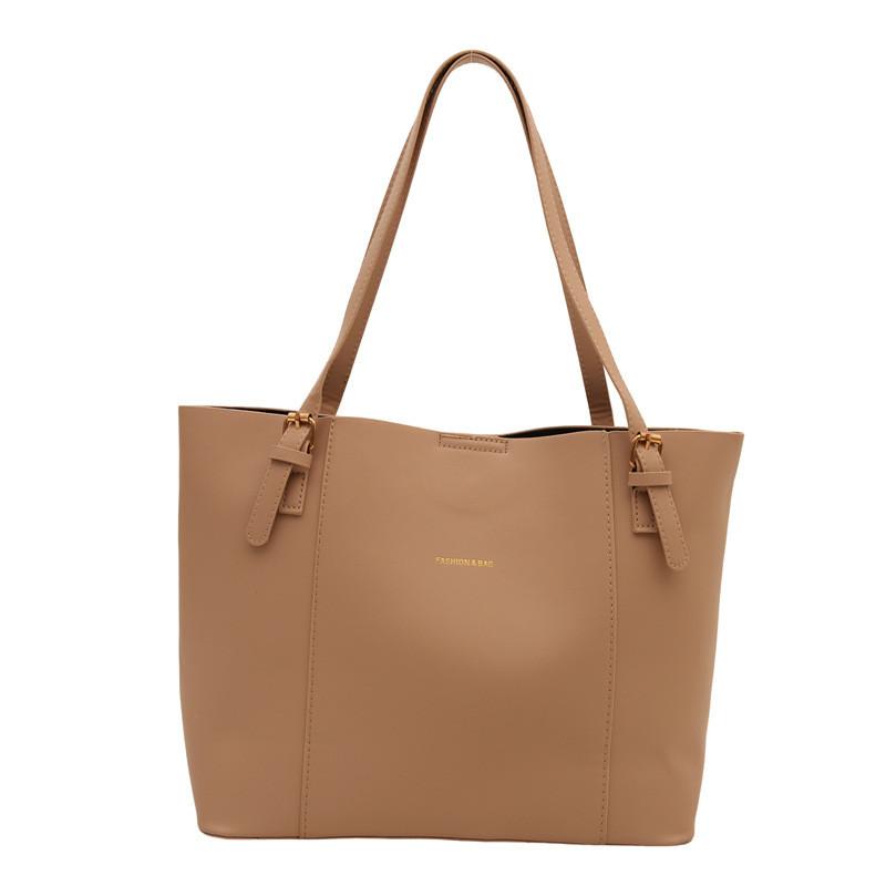 Stylish Retro Minimalist Pu Tote Bag For Women With Spacious Design For Everyday Use