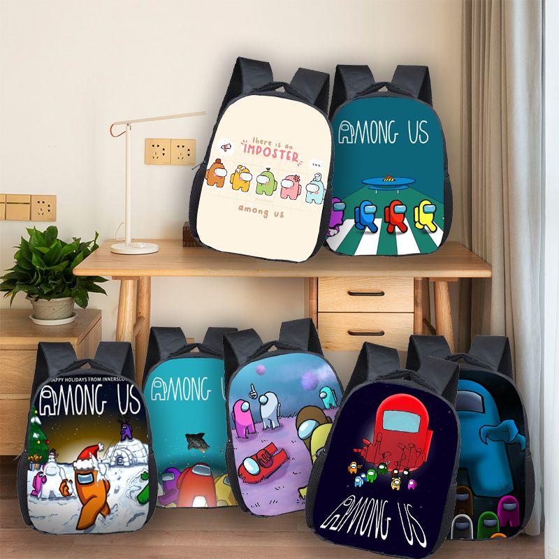 Students Backpack Spaceman Schoolbag Travel Bag Bookbag Shoulderbag