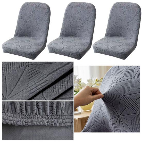 Чехол на стул, эластичный нескользящий чехол на сиденье, жаккардовый узор, защита для стула для украшения дома, столовой