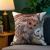 P-PrincesS M-Mononoke Pillow Case Plush Fabric Soft Double Sided Print Sofa Cushion Cover Throw Pillow Covers