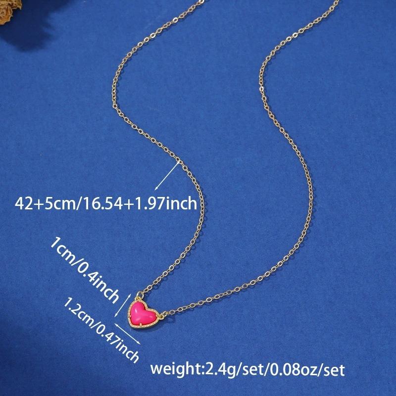 Minimalist Heart-Shaped Pendant Necklace, Copper With Micro-Inlaid Zirconia, Fashionable Design, Suitable For Girlfriend Gift, Christmas Gift