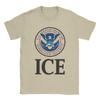 Иммиграционная и таможенная служба США ICE Унисекс Футболка Винтажные Футболки Короткий Рукав Круглый Вырез Футболка Чистый Хлопок Одежда