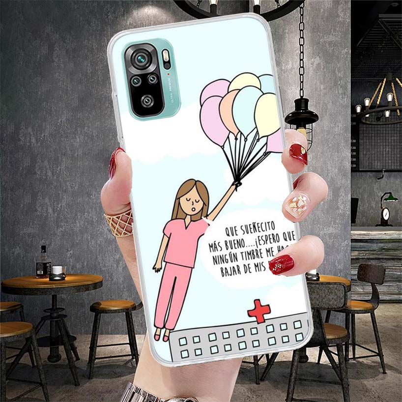Medicine Nurse Doctor Soft Phone Case For Xiaomi Redmi Note 15 14 14S 13 12 Pro Plus 12S 11 11S 11E 10 10S 11T 5G Fundas Coque R
