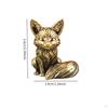 Fox Figurine for Office Desk Micro Landscape Animal Sculpture Tea Pet