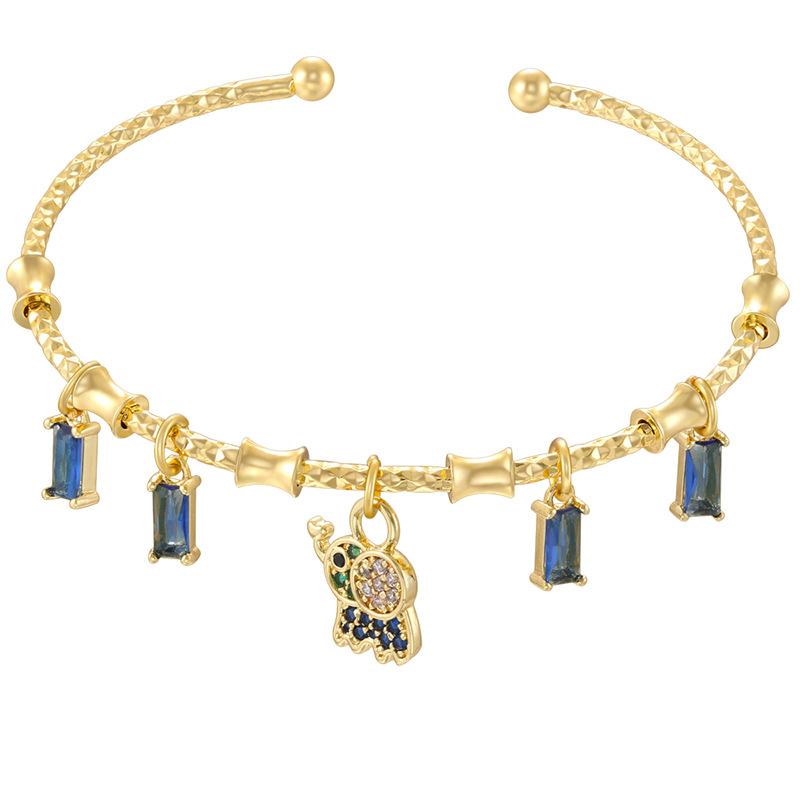 Beetle Octagram Rainbow Splicing Bracelet Personalized Geometric Water Drop Four-Leaf Clover Bracelet Vl648