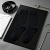 Comfortable Business Casual Socks Men Striped Crew Socks, Cotton Dress Moisture Wicking Daily Commute Work Breathable for Office Wear Everyday
