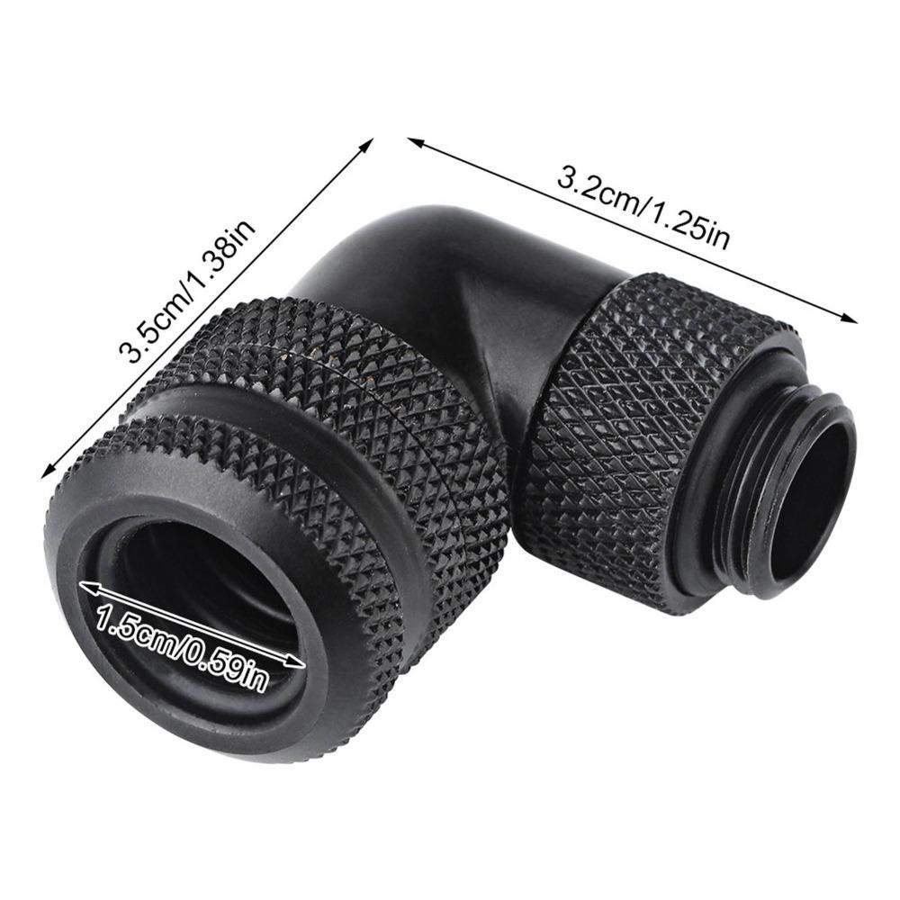 90 Degrees PC Water Cooling Fitting 14MM Brass Fitting Tube Connector Hard Tube Installation