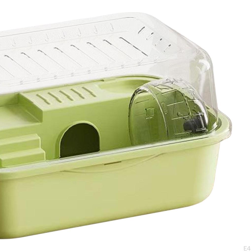 Habitat Hamster Cage Portable Openable Top Transparent House Small Animal for Rats