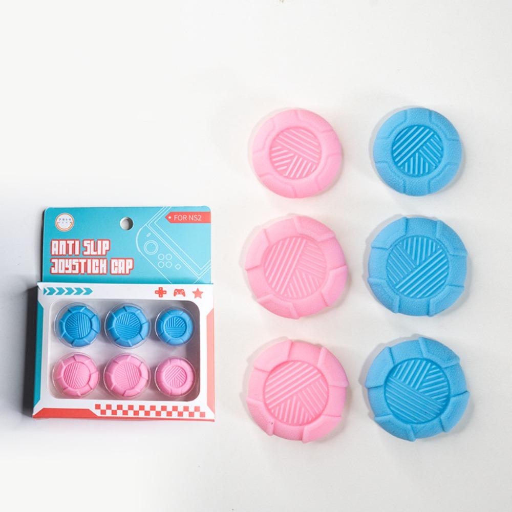6 шт. Силиконовые колпачки для джойстиков-накладок на большой палец, противоскользящий чехол Joy-Con для Nintendo Switch 2