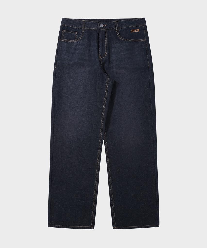 JEEP Classic Non-Faded Wide Denim Pants (Jr5Dpu501Id)