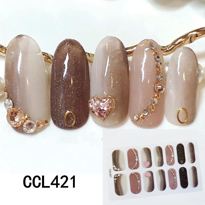 3D полоски для ногтей, художественные наклейки, полноразмерные обертывания для ногтей, польский маникюр, самоклеющийся декор, украшение