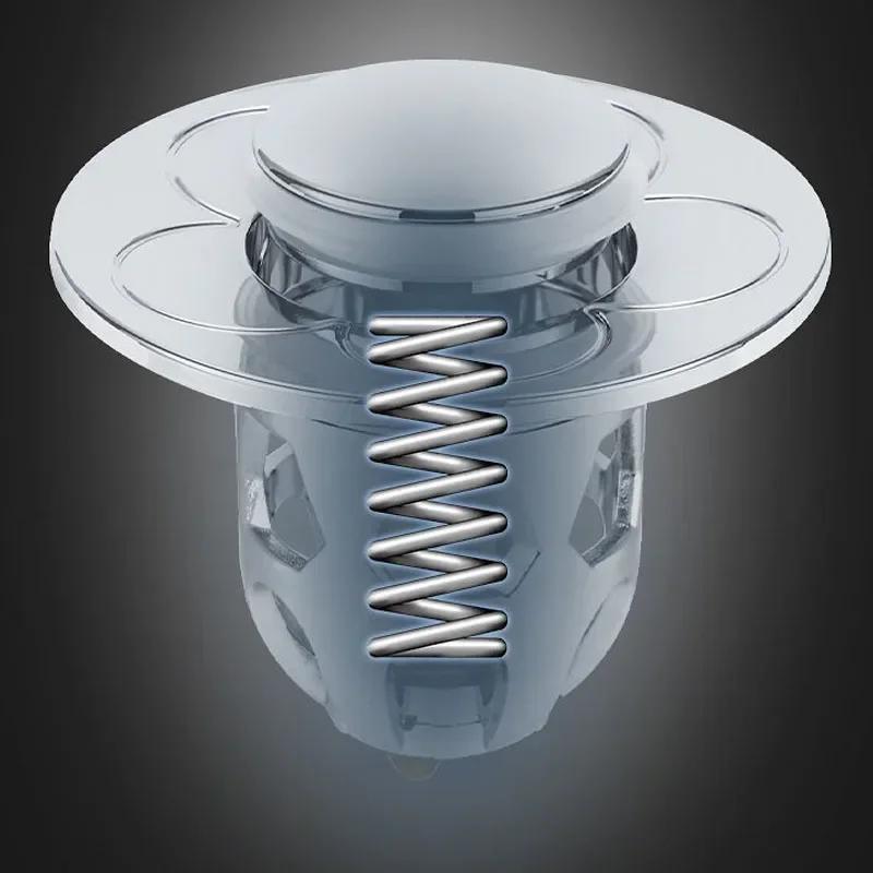 Сливная пробка, всплывающая пробка для раковины, сливной фильтр, клапан для ловли волос, сито для раковины для душа, пробка для ванны, сливная крышка для ванной комнаты
