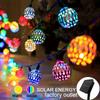 Solar Powered Outdoor Pendant Light with Multi-color LEDs for Garden, Patio, Christmas, Wedding, Home, Party Decorations