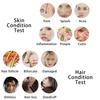 Анализатор кожи и волос с 5-дюймовым ЖК-дисплеем, цифровой сканер для диагностики кожи и волос, перезаряжаемый аналитический аппарат для домашнего и салонного использования