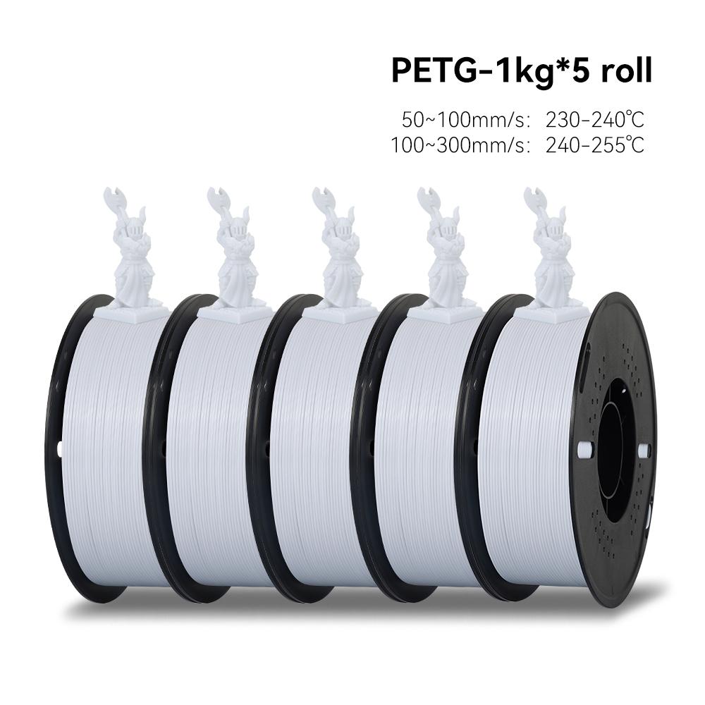 KEEPANG 5KG PETG 3D Printer Filament 1.75mm High Toughness Neatly Wound 3D Printing Material DIY Crafts Tools for 3D Printer