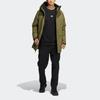 adidas Terrex Mid Down Hooded Jacket Мужская верхняя одежда Военно-зеленый HM9716