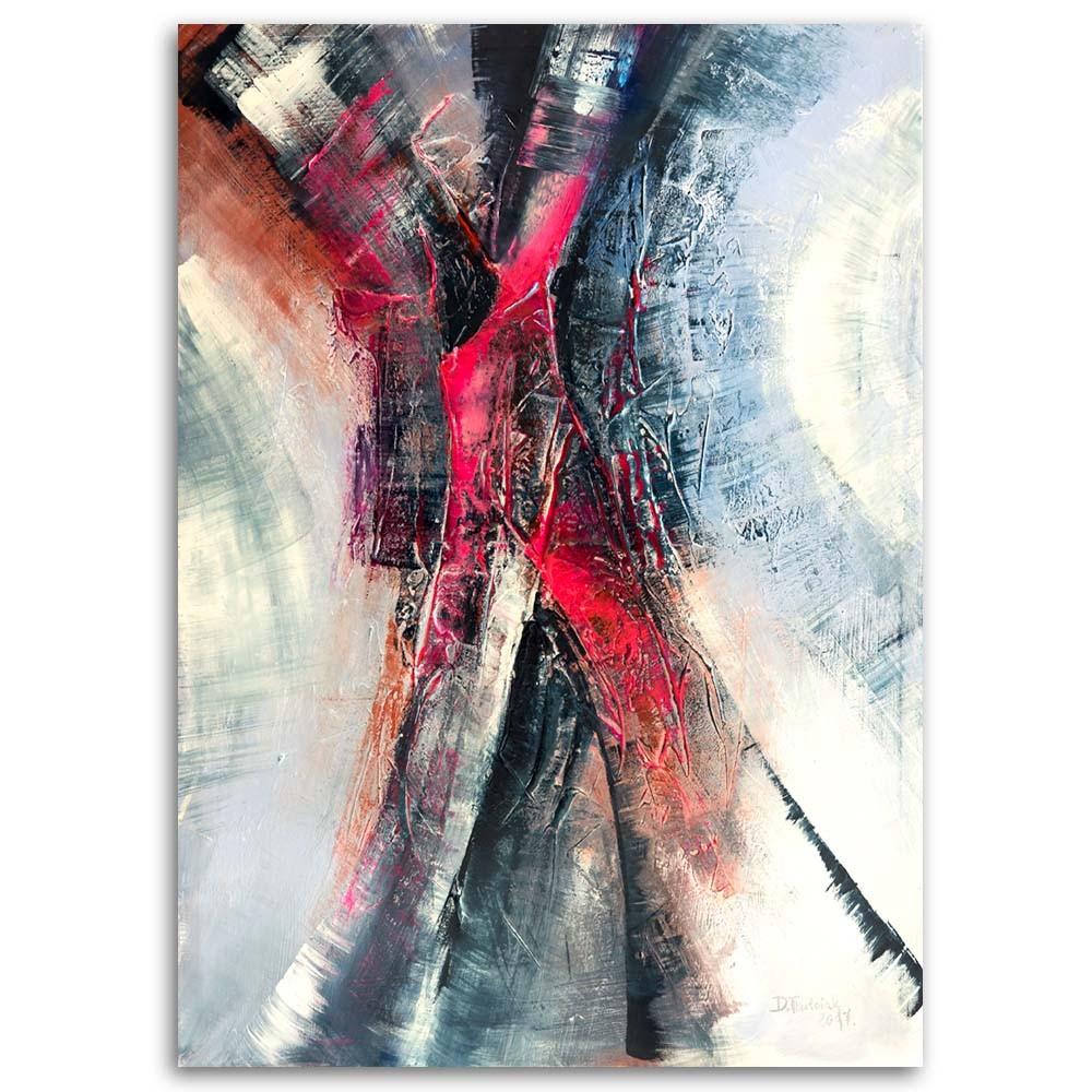 Canvas print, Sunset over the city