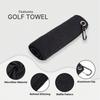 [Perfect Golf Club Cleaning Towel] 1pc Premium Waffle Pattern Golf Towel With Hook - Perfect For Cleaning Golf Clubs And Keeping Them In Top Condition