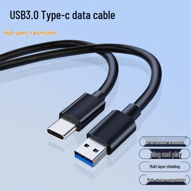 Высокоскоростной USB 3.0 на Type-C кабель для зарядки и передачи данных для телефонов, компьютеров и жестких дисков