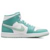 Air Jordan 1 Mid Marine Green Женские кроссовки Бело-бирюзовый мятно-пенный DV2229-300
